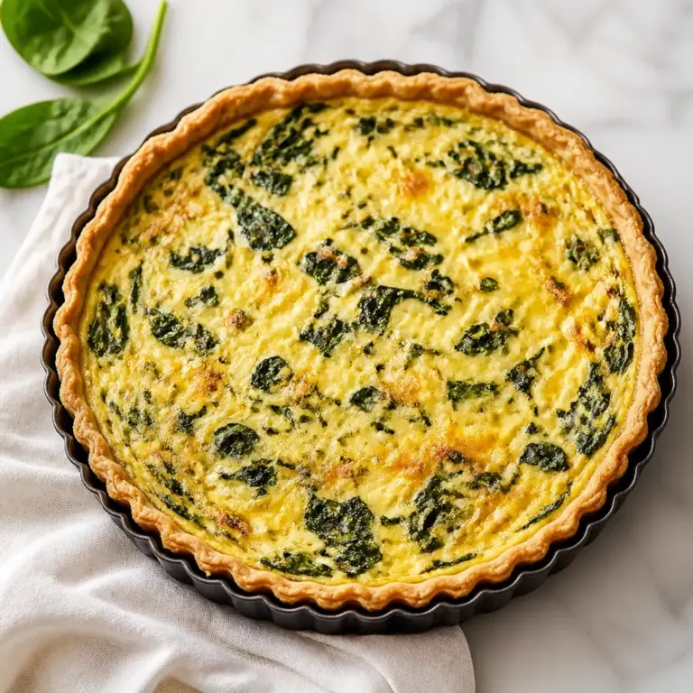 Quiche Florentine (Spinach & Gruyère Quiche)