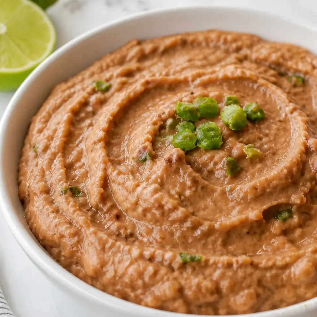 Refried Bean Dip close-up view