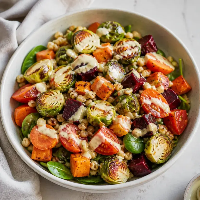 Roasted Vegetable Salad with Barley