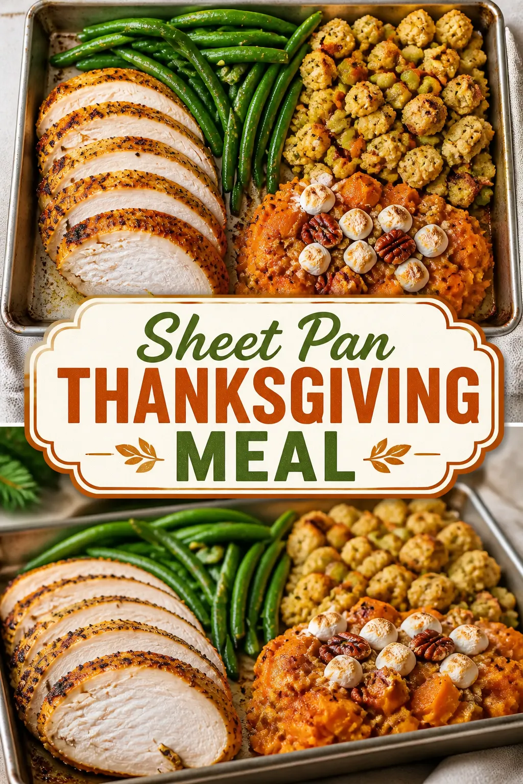 Sheet Pan Thanksgiving Meal Pinterest pin