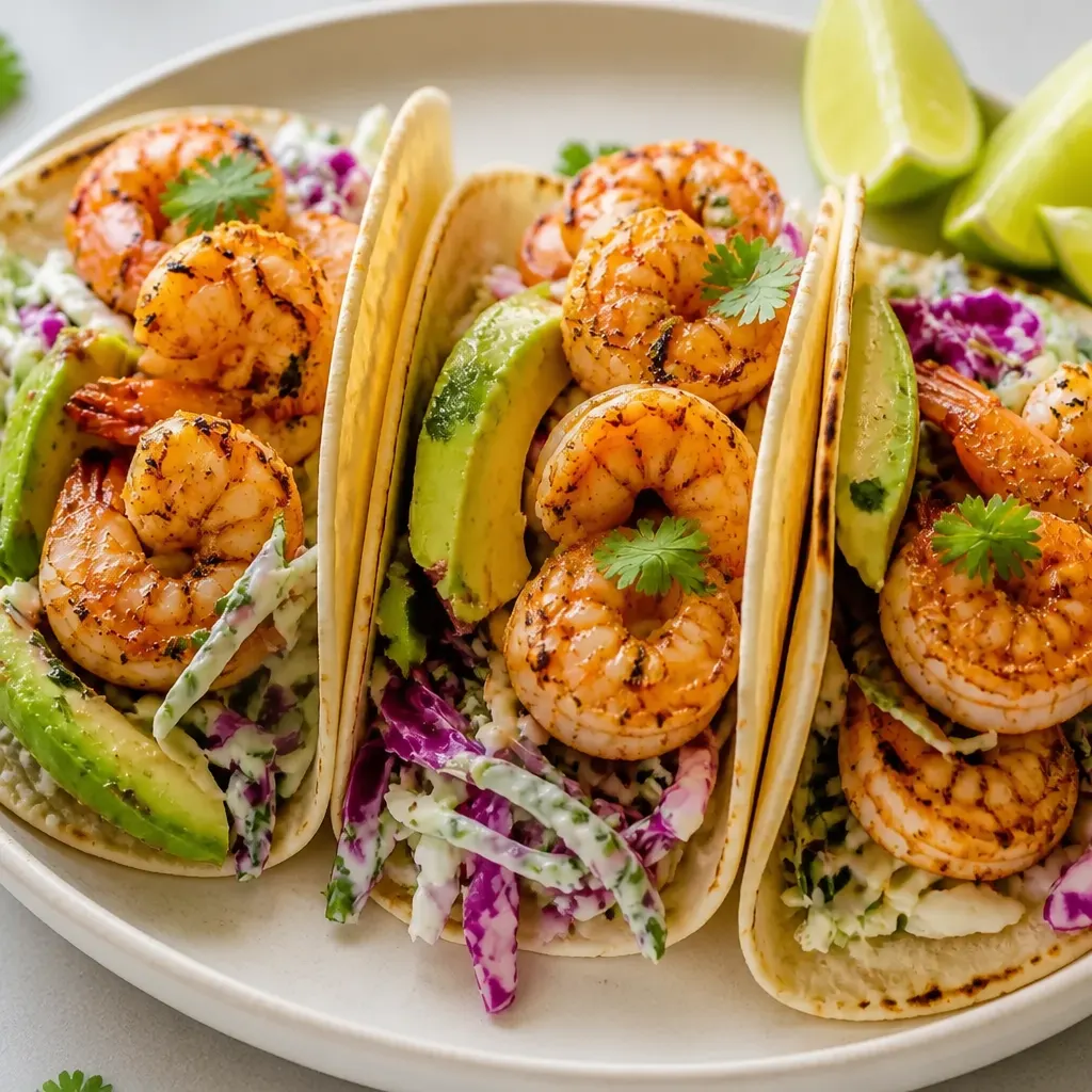 Shrimp Tacos close-up view