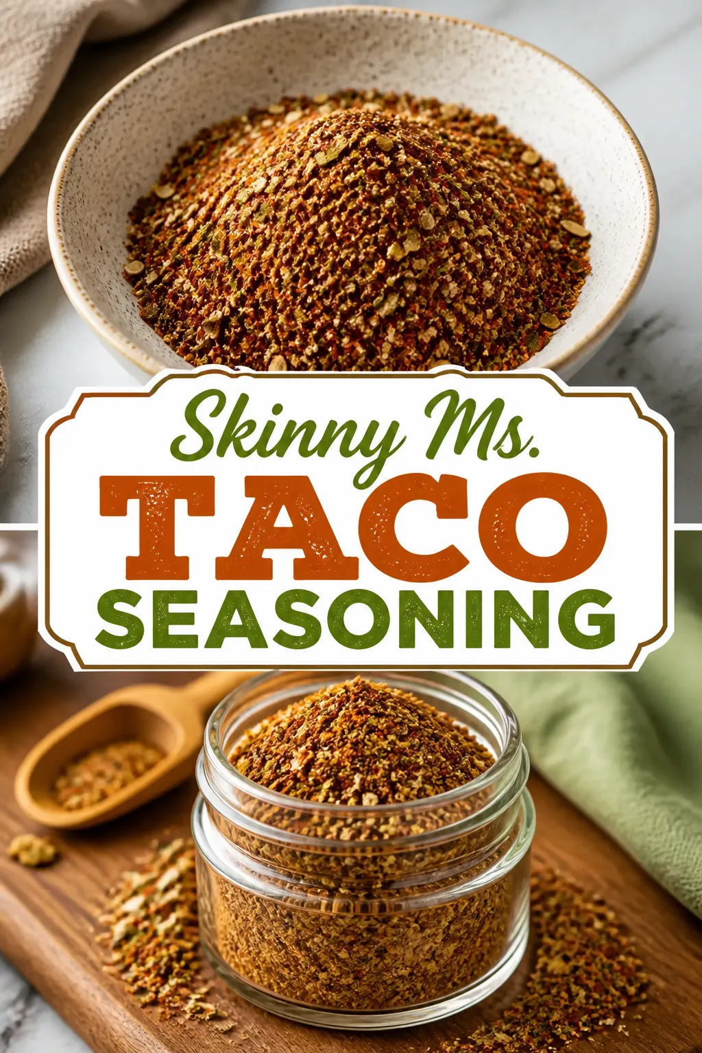 Skinny Ms. Taco Seasoning Pinterest pin