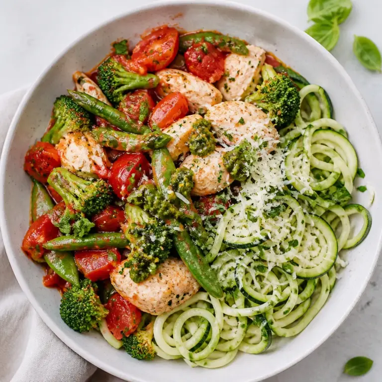 Slow-Cooker Italian Chicken with Zucchini Noodles (Gluten-Free + Low-Carb)
