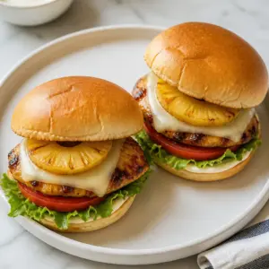 Teriyaki Chicken Burgers