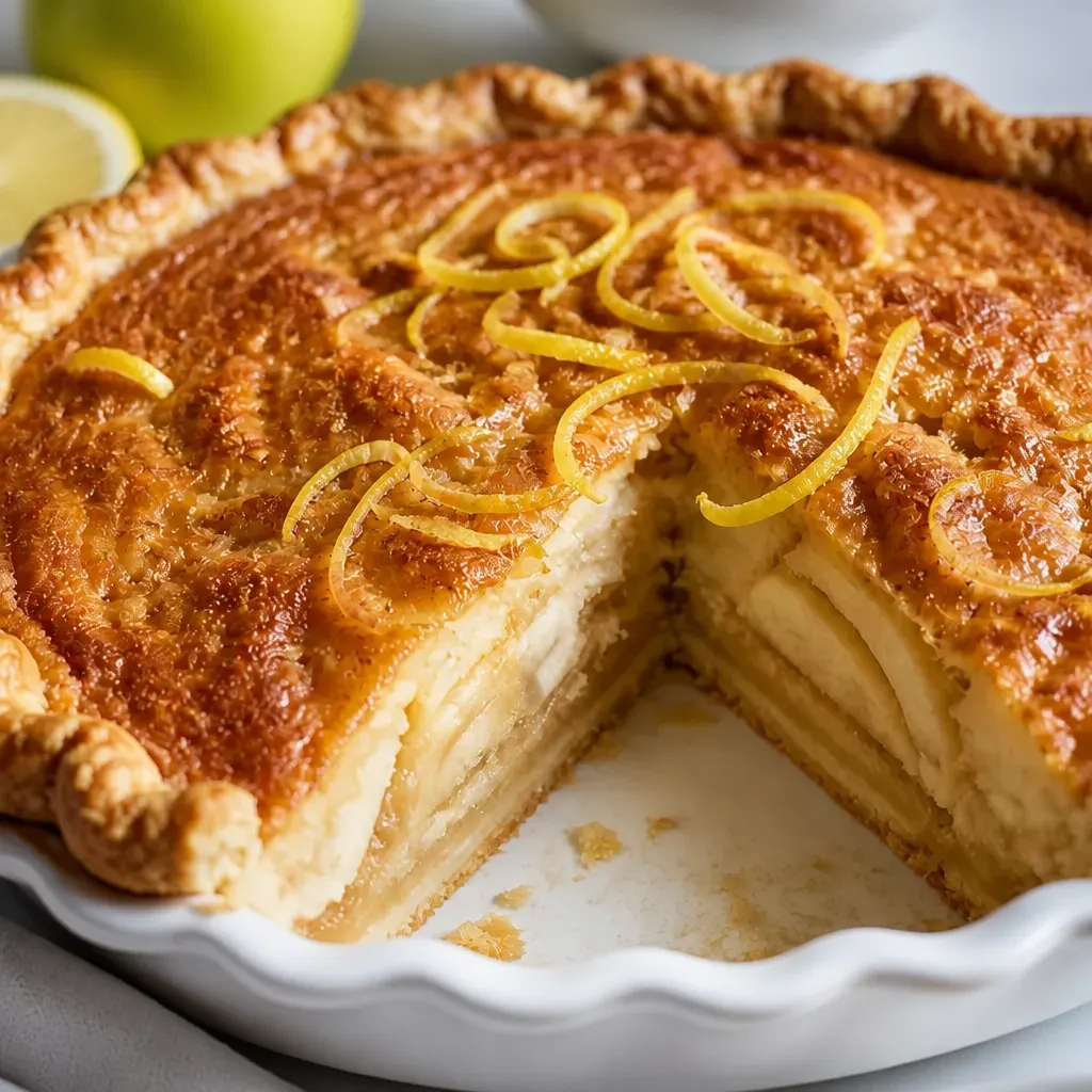 Thanksgiving Apple Pudding close-up view