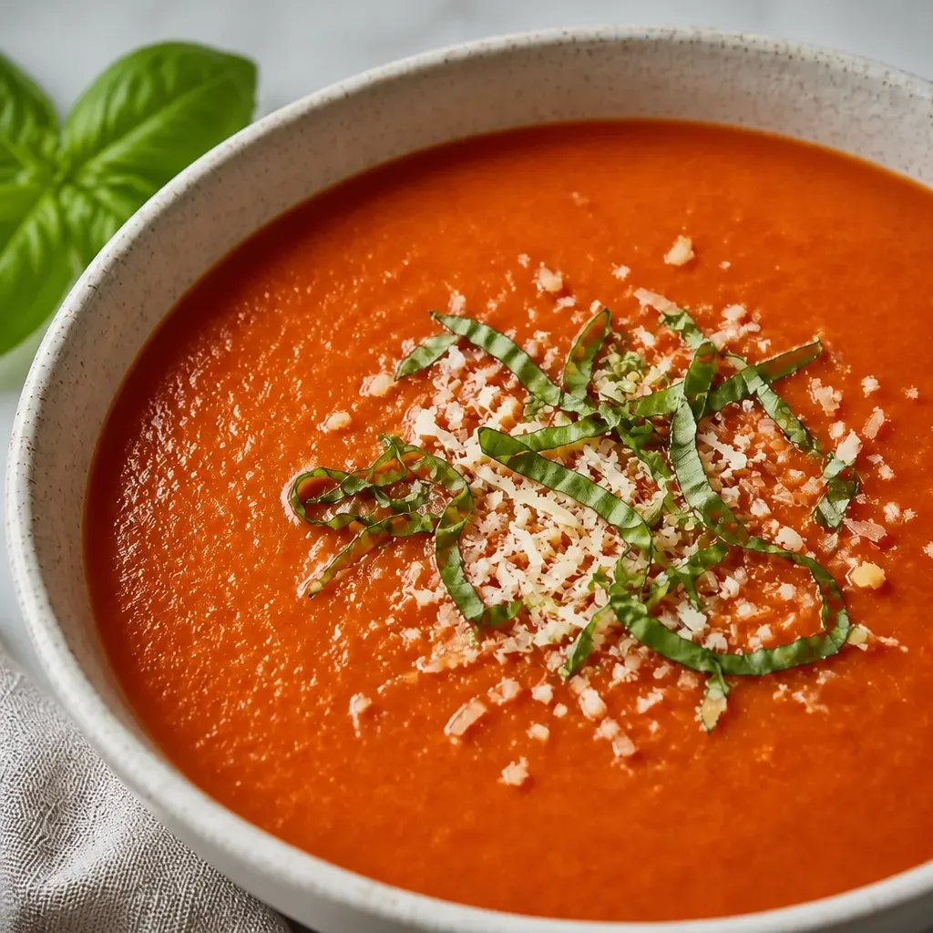 Tomato Soup Recipe close-up view
