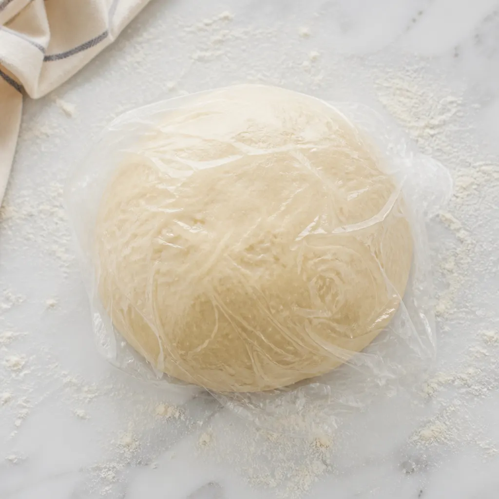 Turn the Dough #2: Place the packet of dough on a floured surface
