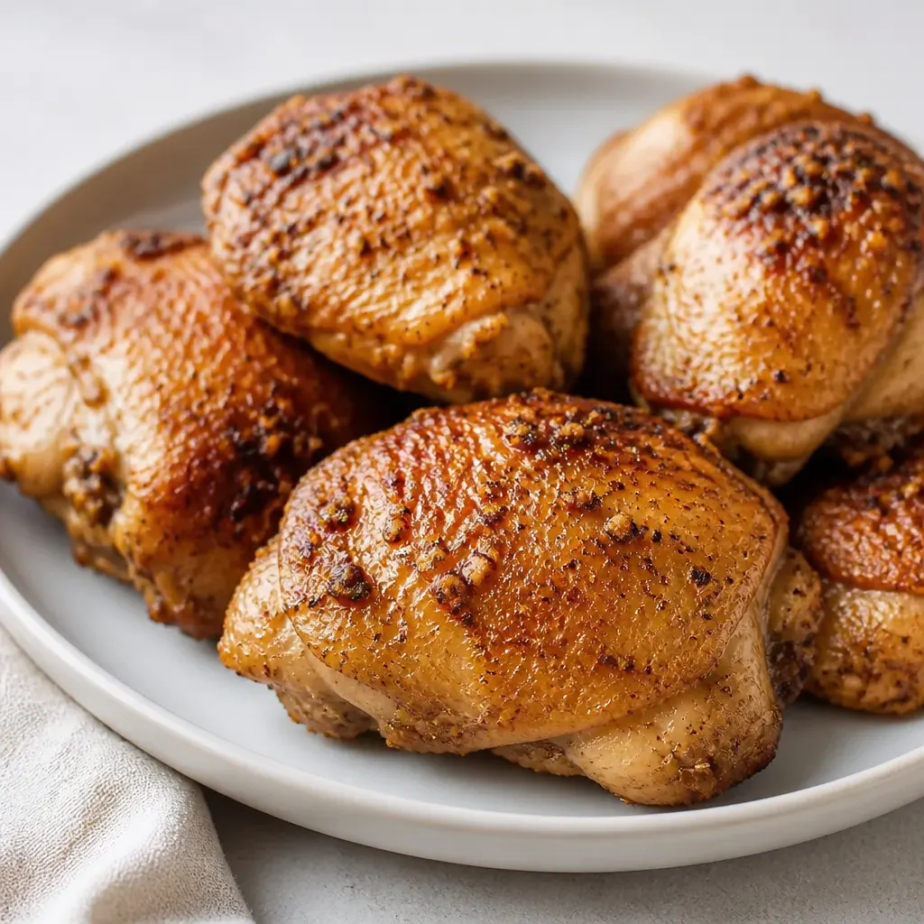 Umami Roast Chicken (Whole30, Keto) close-up view