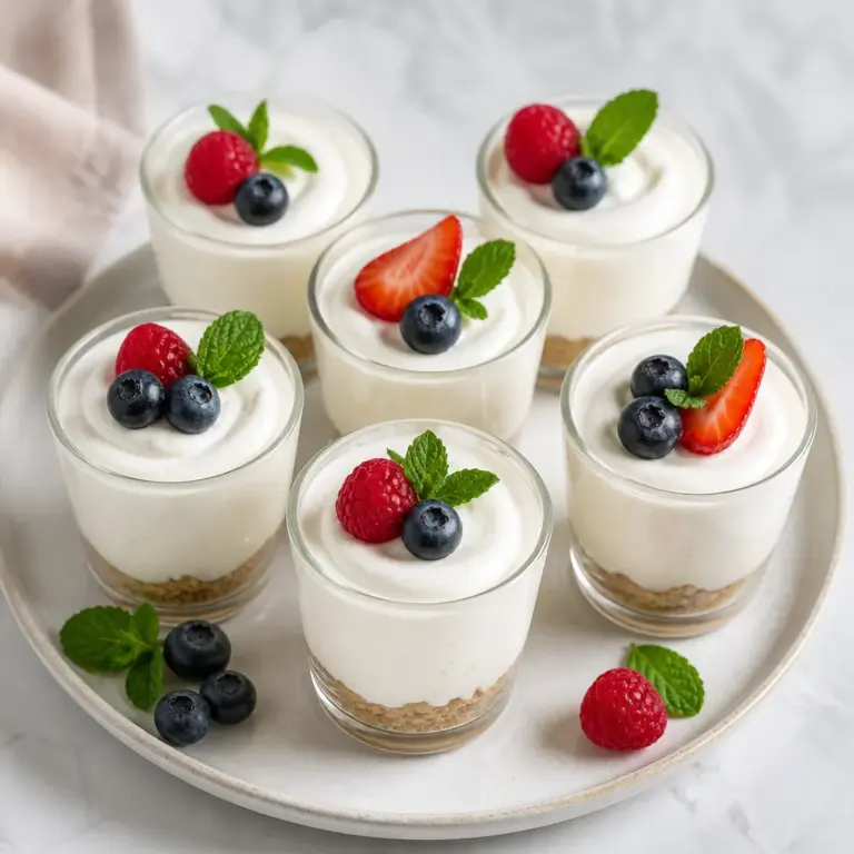 Vanilla Bean Cheesecake Shooters