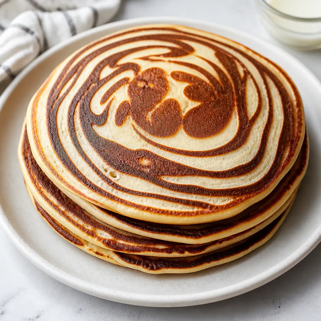 Zebra Marble Pancakes